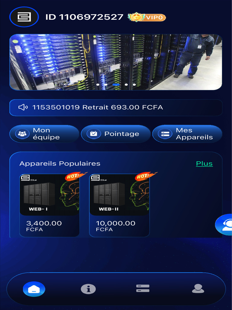 Retrait de 693 FCFA sur compte VIP | PDF
