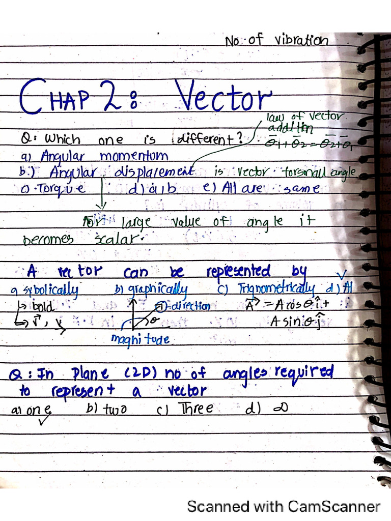 Phy 1 Chap 2 | PDF