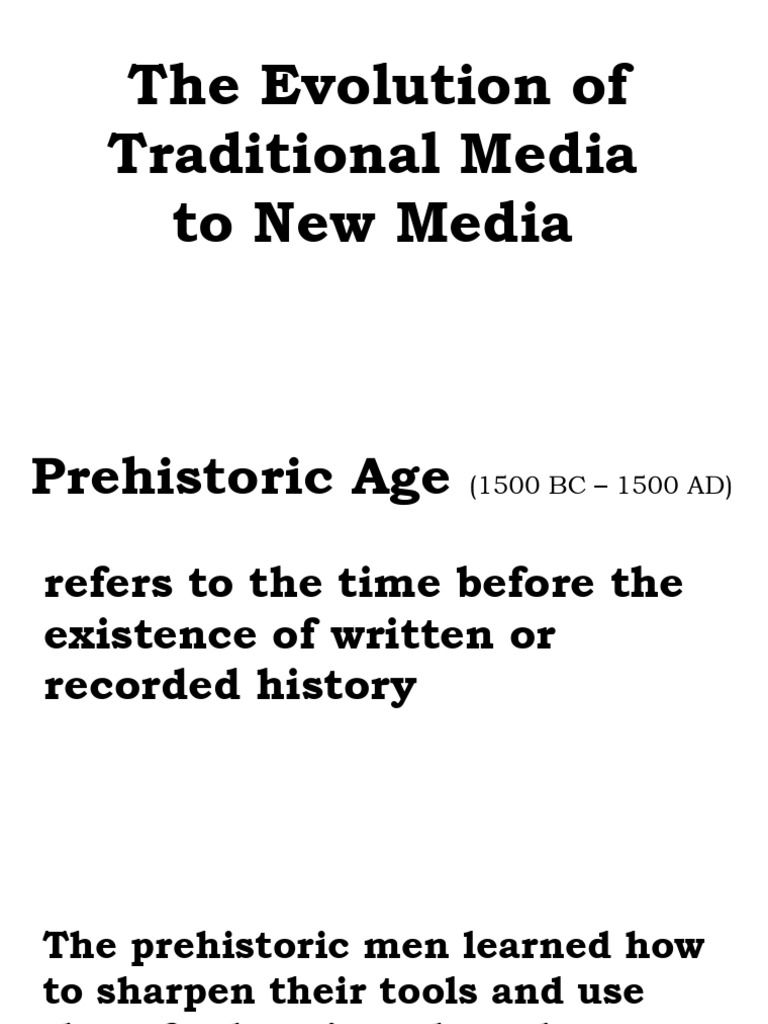 Evolution of Media Through Ages | PDF | Computing | Information And ...