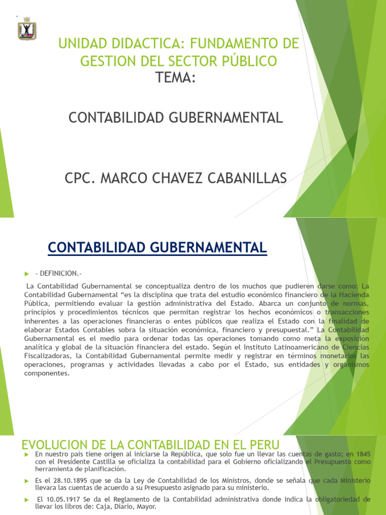 Concepto de Contabilidad Gubernamental | PDF | Contabilidad | Presupuesto