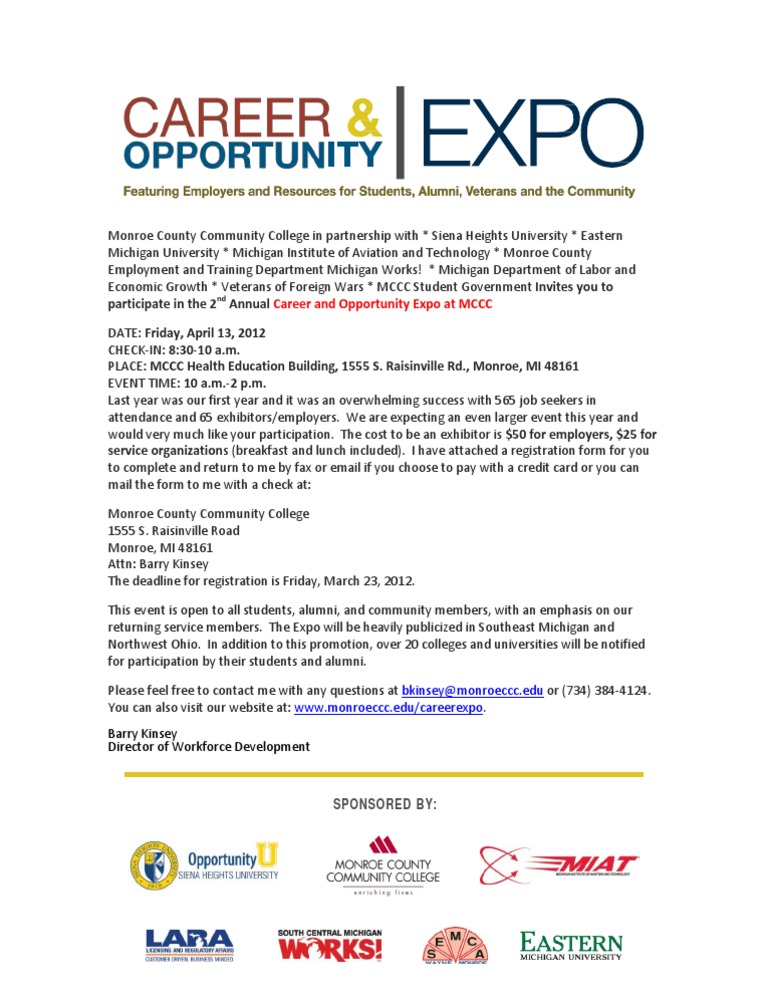 Monroe County Career Expo 2012 | PDF | Career & Growth