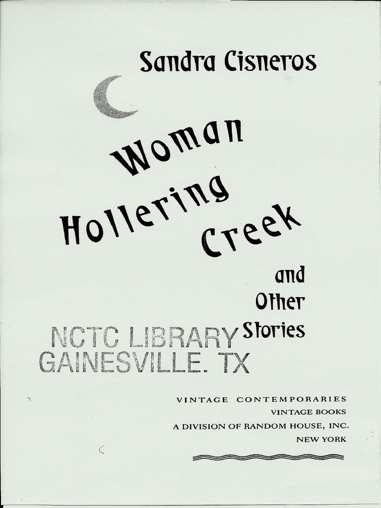 Cisneros Woman Hollering Creek PDF