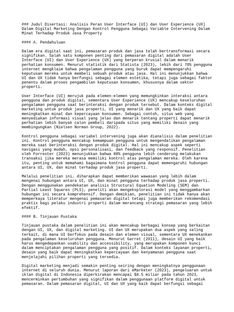 Peran UI/UX dalam Pemasaran Properti | PDF