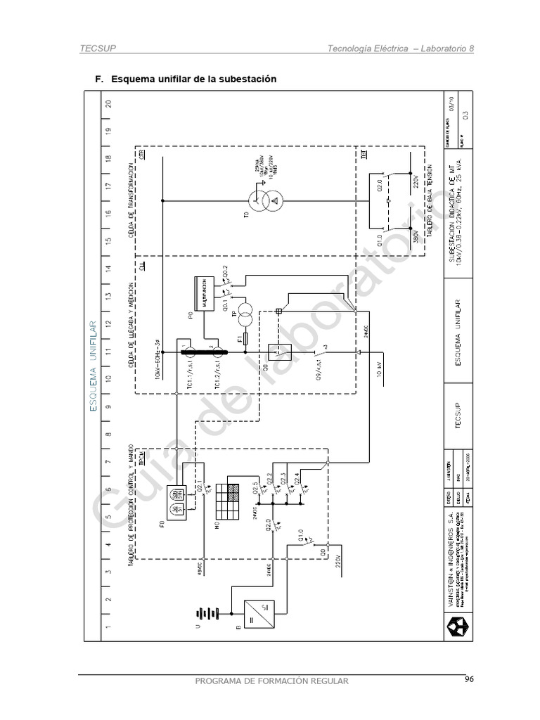 Esquema Unifilar de La SED | PDF