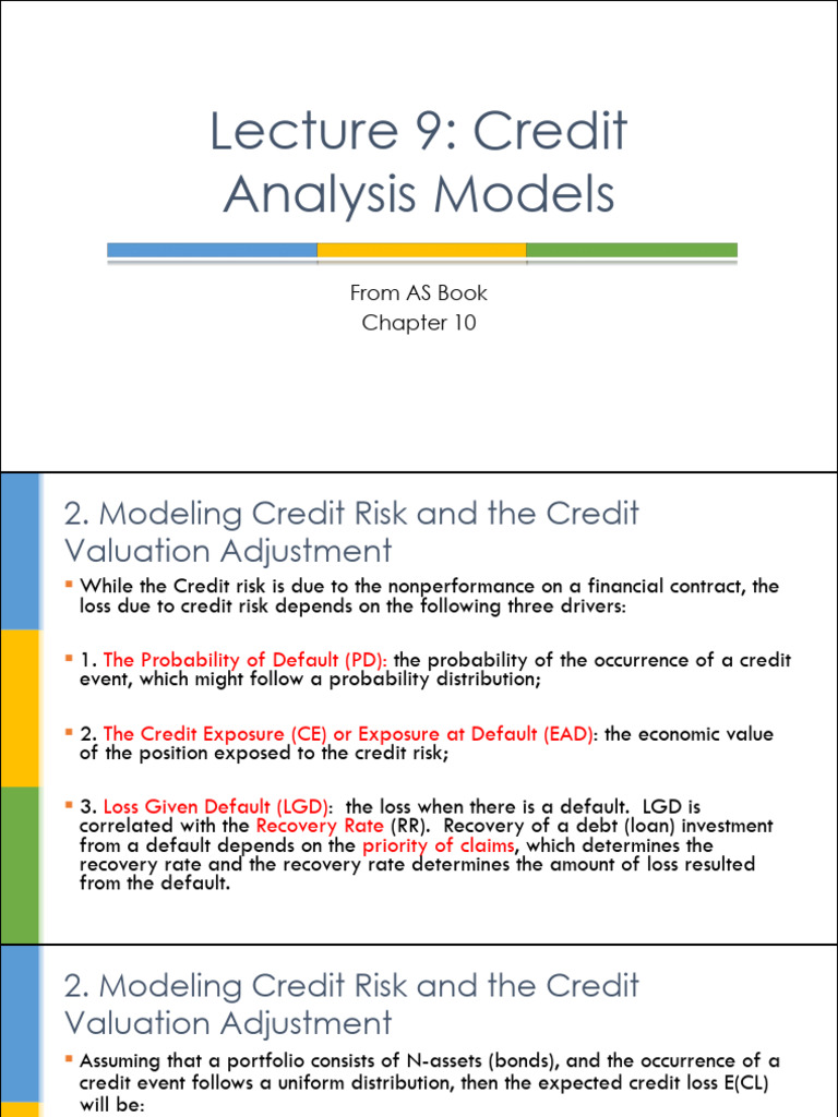 Credit Risk Analysis and Valuation Models | PDF | Put Option | Bond ...