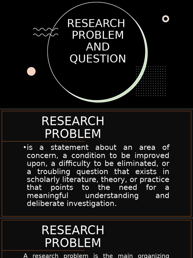 Research Problem and Question | PDF | Quantitative Research | Theory