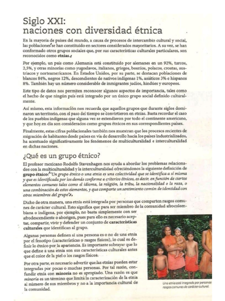 Etnia y Grupos Etnicos en Colombia | PDF