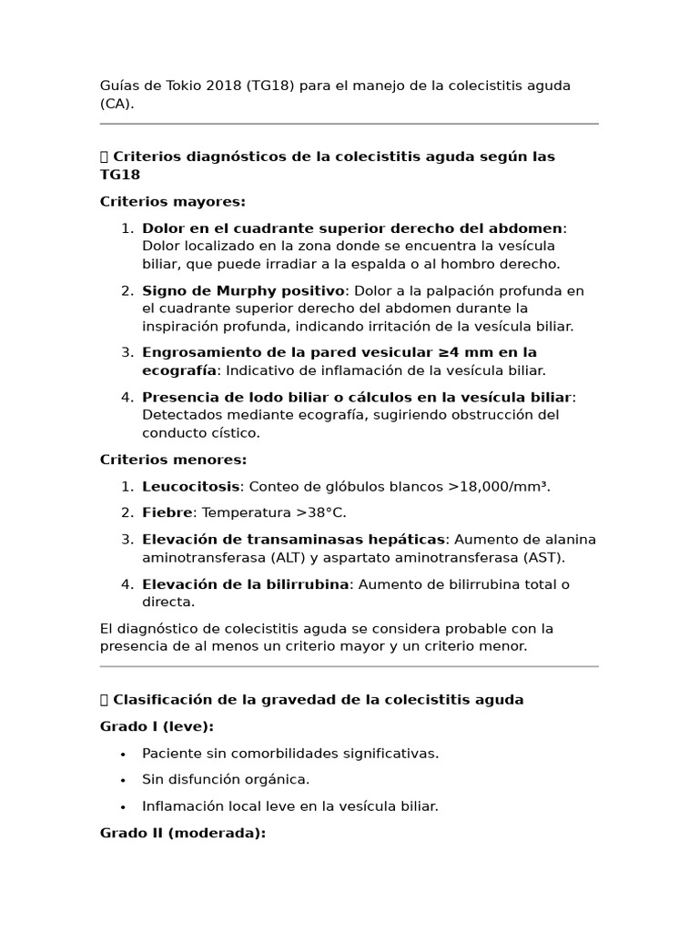 Guías de Tokio 2018 | PDF | Transaminasa | Vesícula biliar