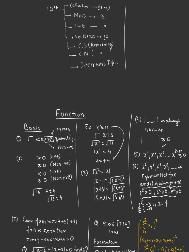 Relation & Function - L-01 (Class Notes) - Introduction | PDF