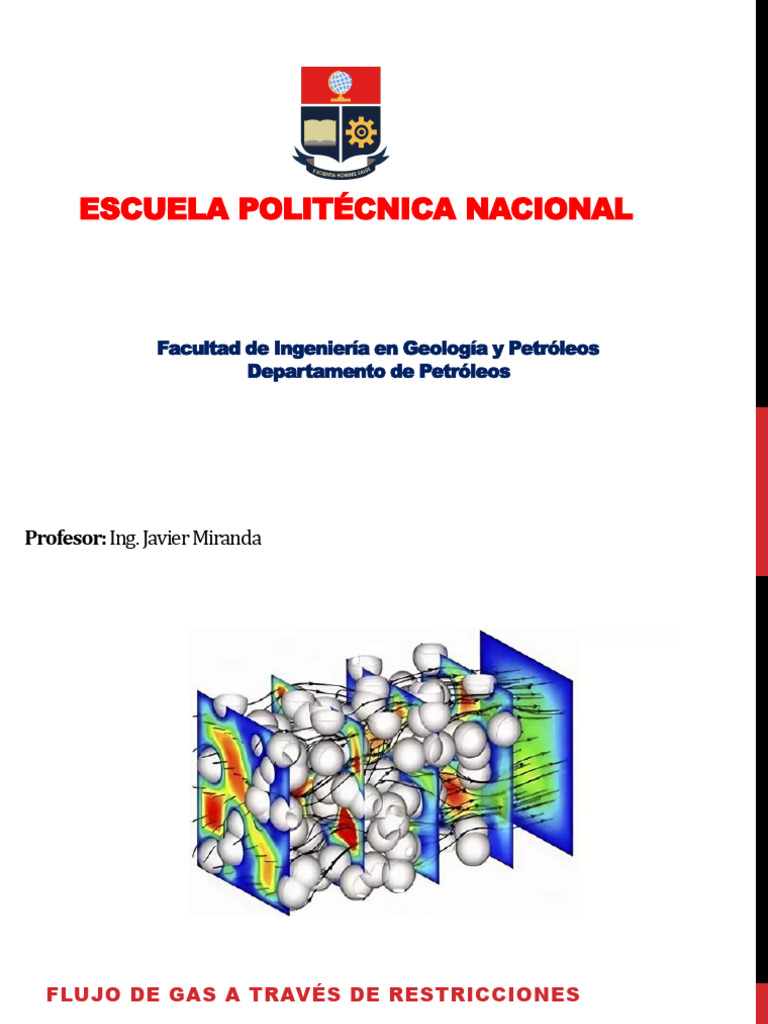 Flujo de Gas en Restricciones: Análisis y Cálculos | PDF | Gases ...