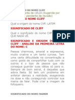 SIGNIFICADO DO NOME CLIFF - Docxlk LJBL Hbiufycgdfçlkoukjugij