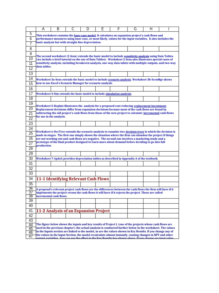 Expansion Project Cash Flow Analysis | PDF | Net Present Value ...