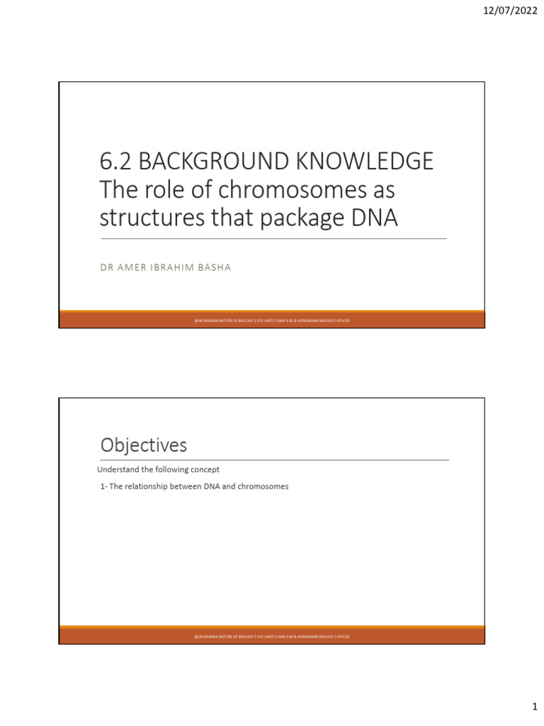 Role and Structure of Chromosomes | PDF | Cell (Biology) | Chromosome