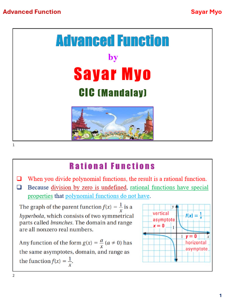 Understanding Rational Functions | PDF | Function (Mathematics) | Asymptote