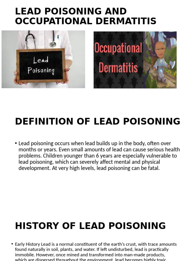 Understanding Lead Poisoning Risks | PDF | Dermatitis | Lead