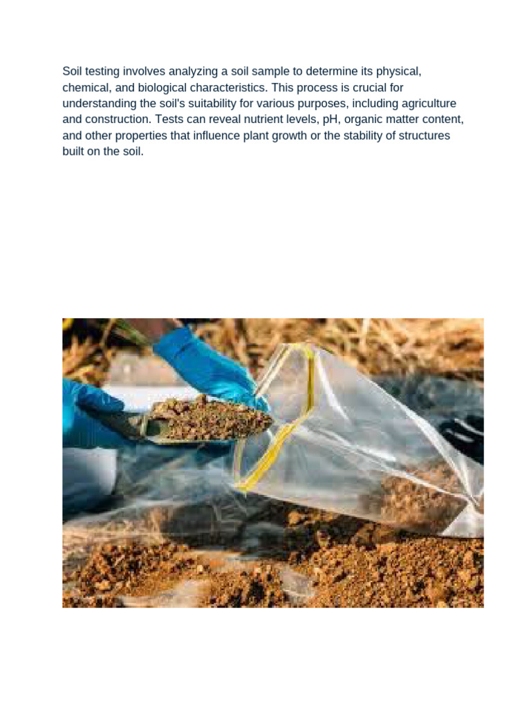 Soil Testing Importance | PDF