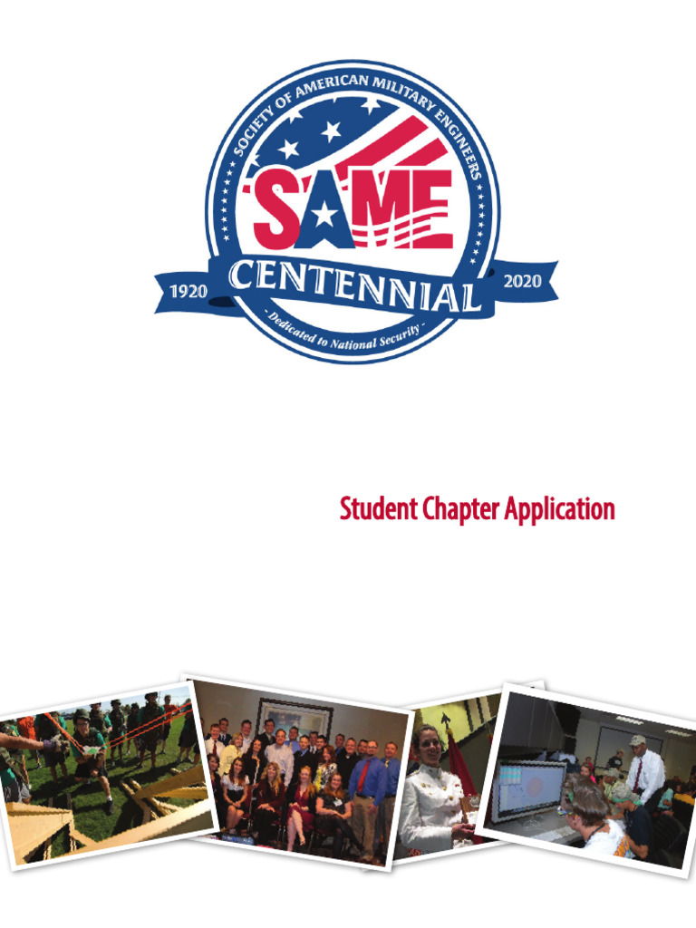 Same Student Chapter Application | PDF