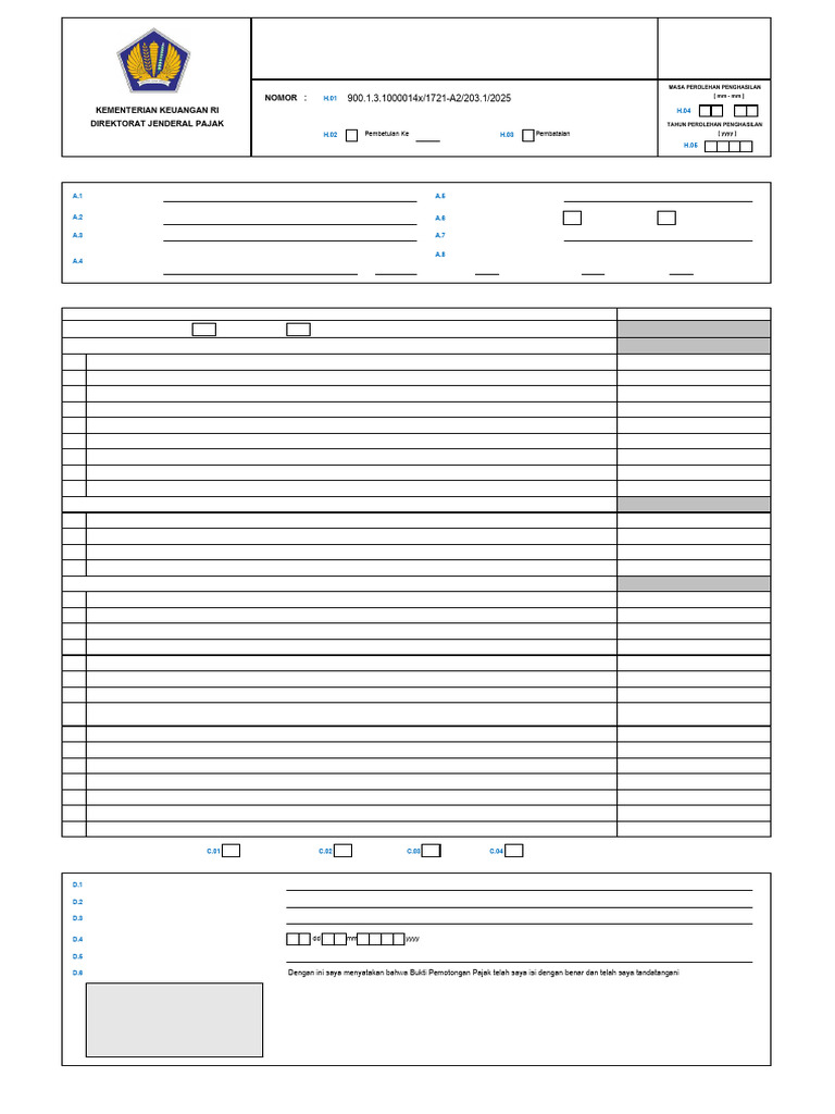 8876 SPT Tahunan 20250221 123 Hanip Harisudin Wijaya 2024 | PDF