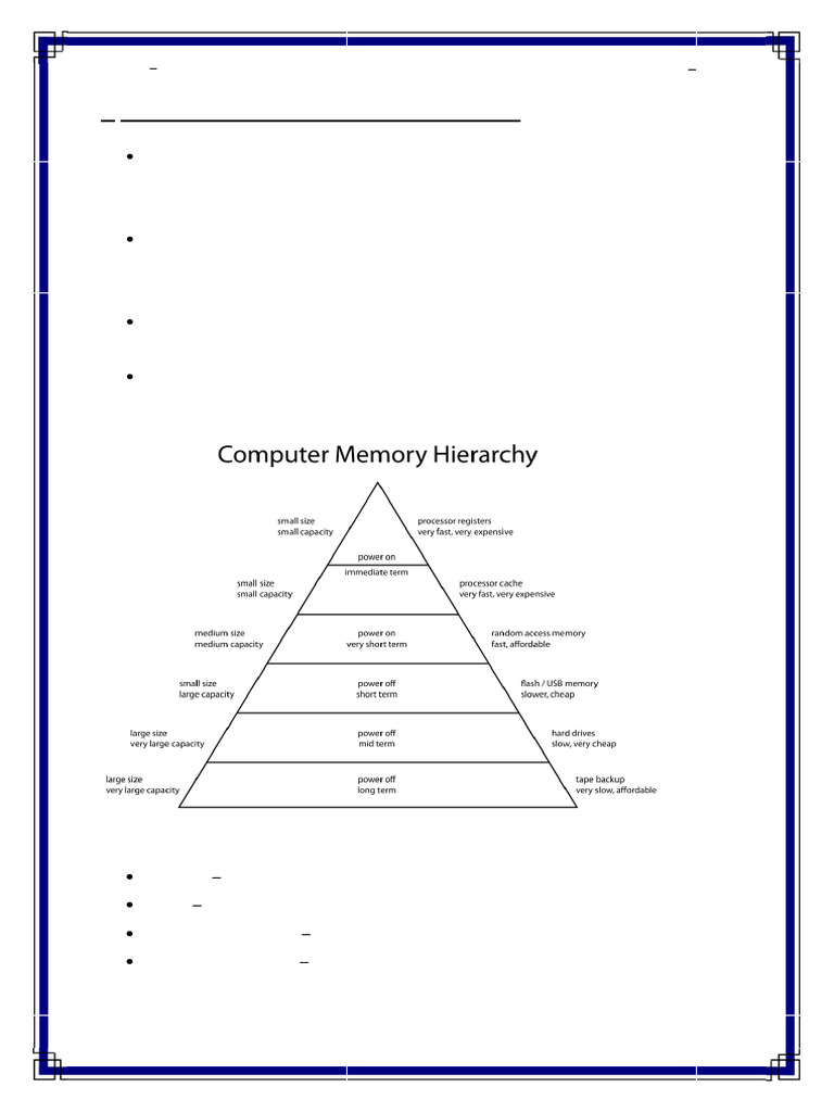Memory Technologies in Computer Architecture | PDF | Input/Output ...