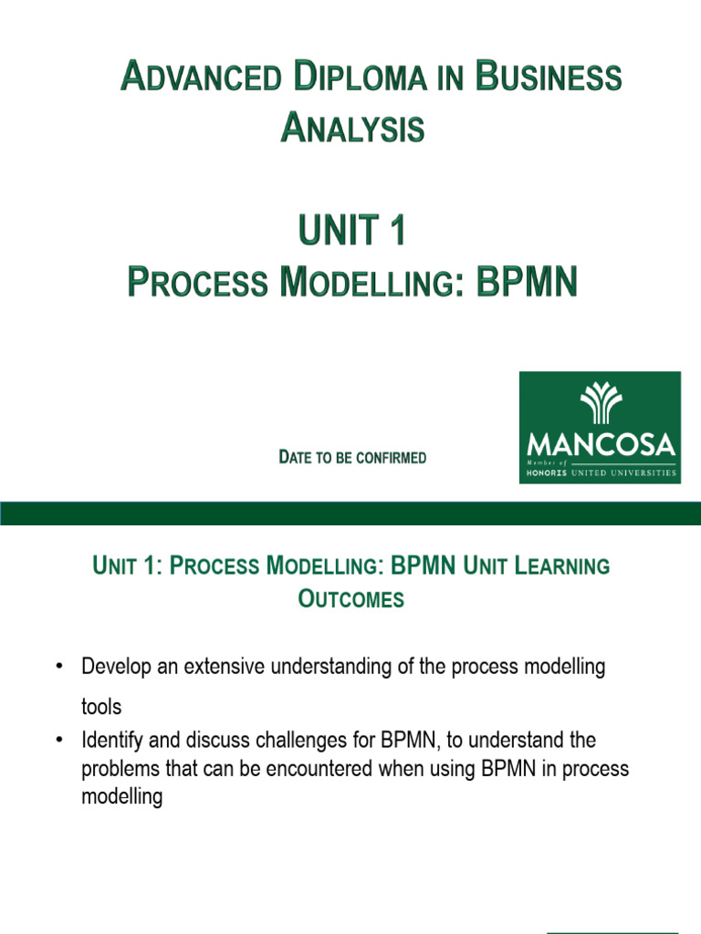 BPMN Process Modelling Overview | PDF