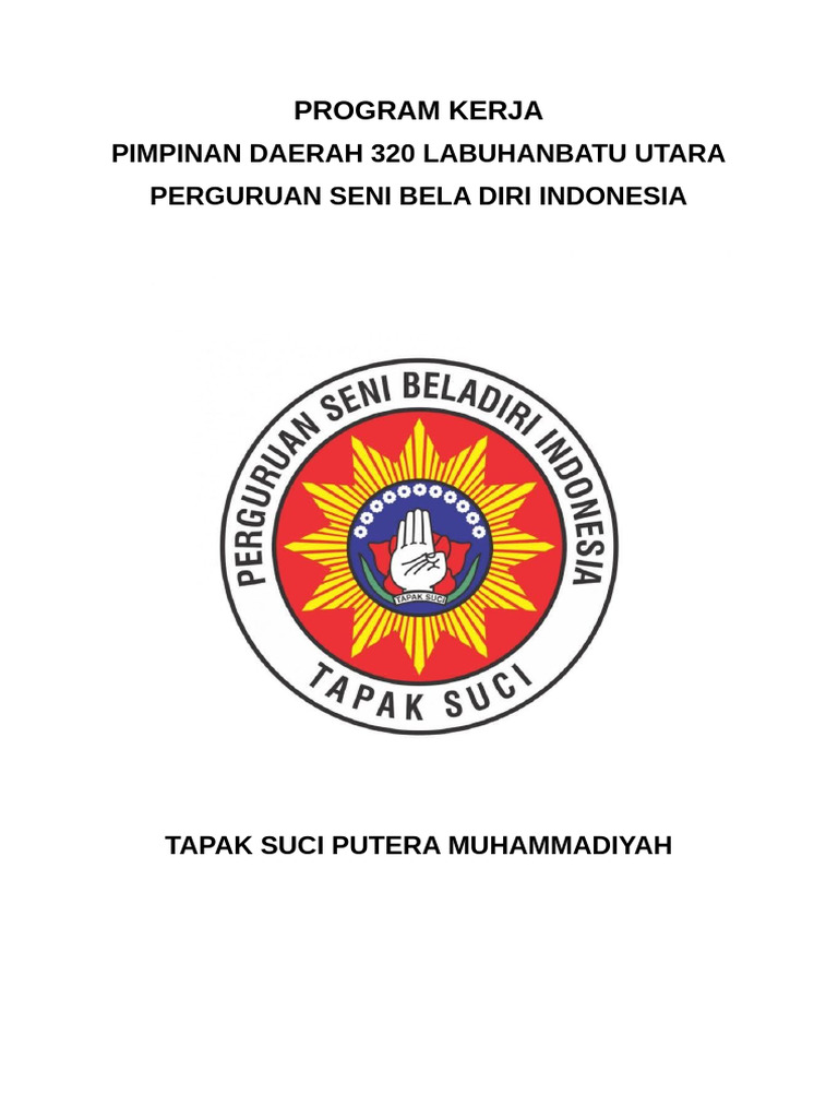 Program Kerja Tapak Suci 2024-2028 | PDF