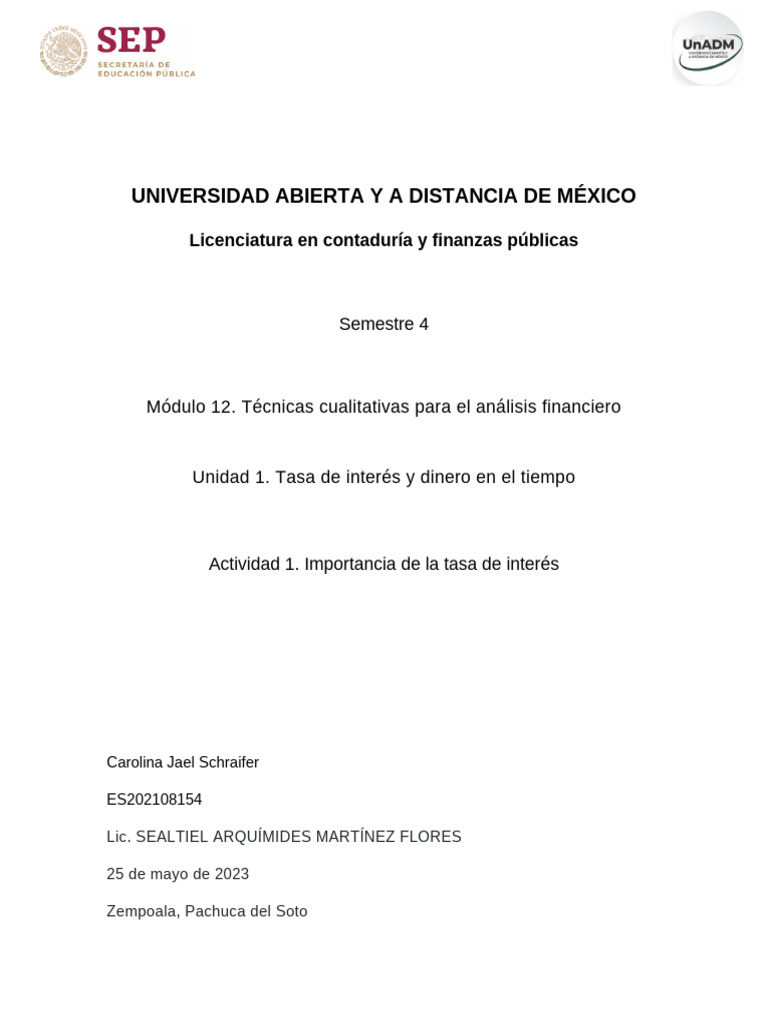 Impacto de la Tasa de Interés en México | PDF | Inflación | Interés