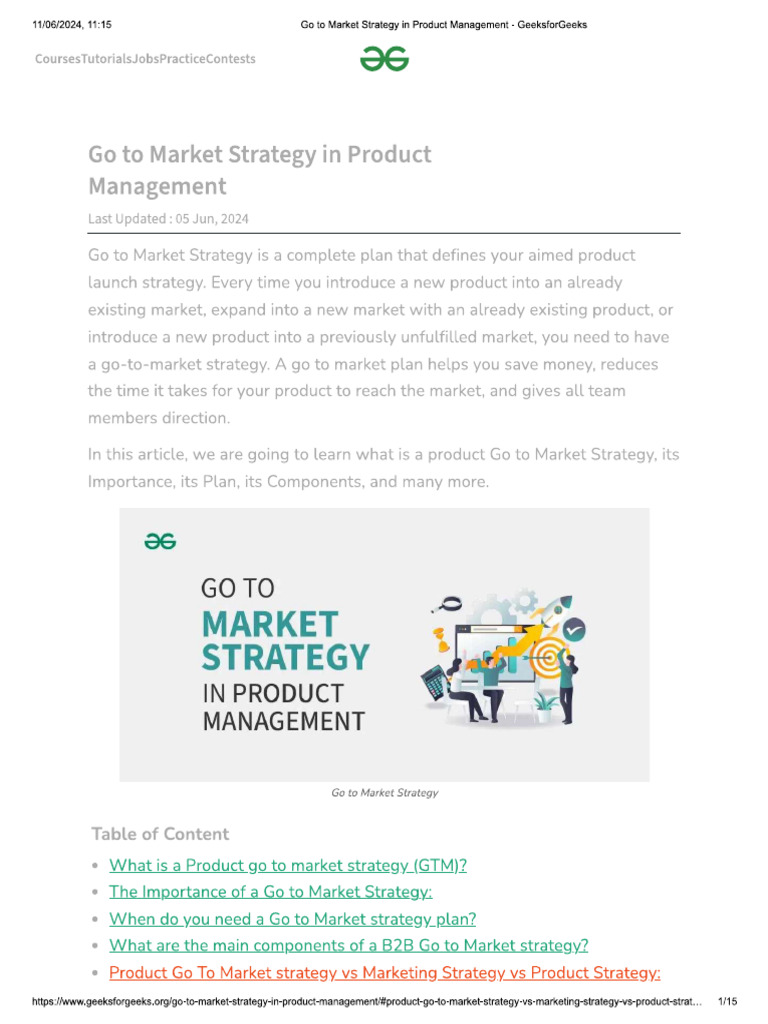 GTM Product Management | PDF