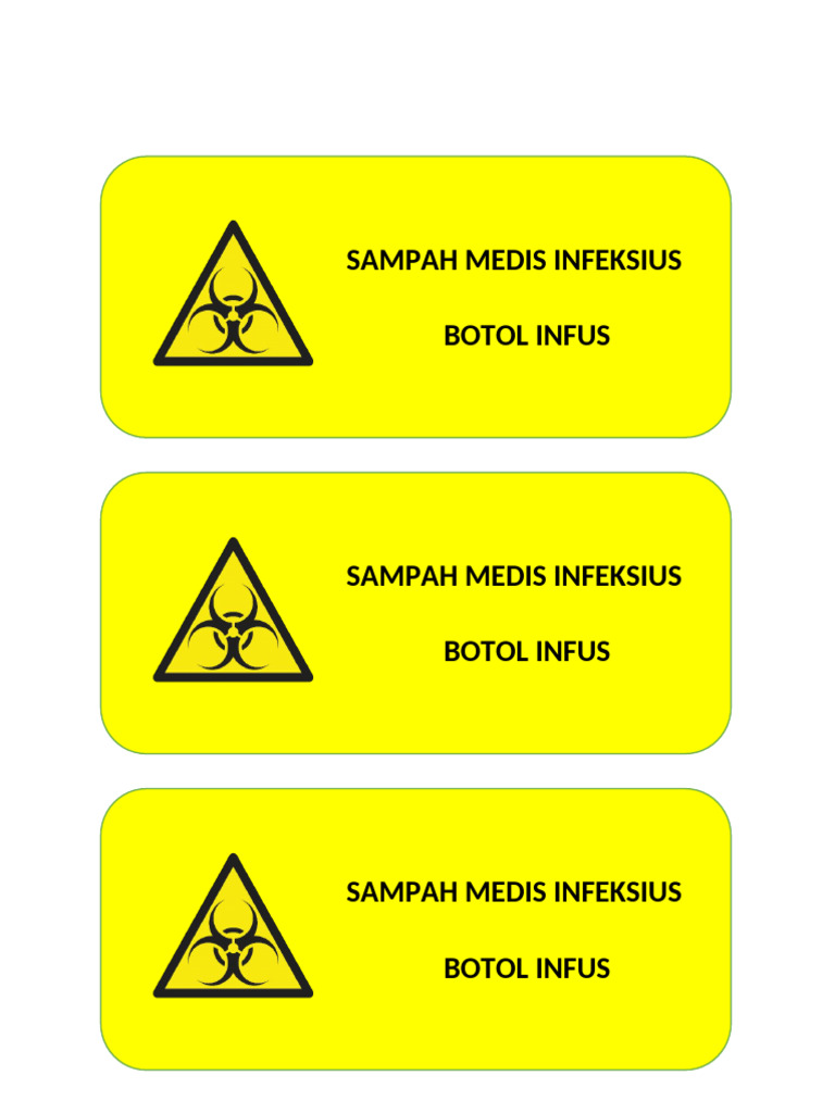 Stiker Botol Infus | PDF