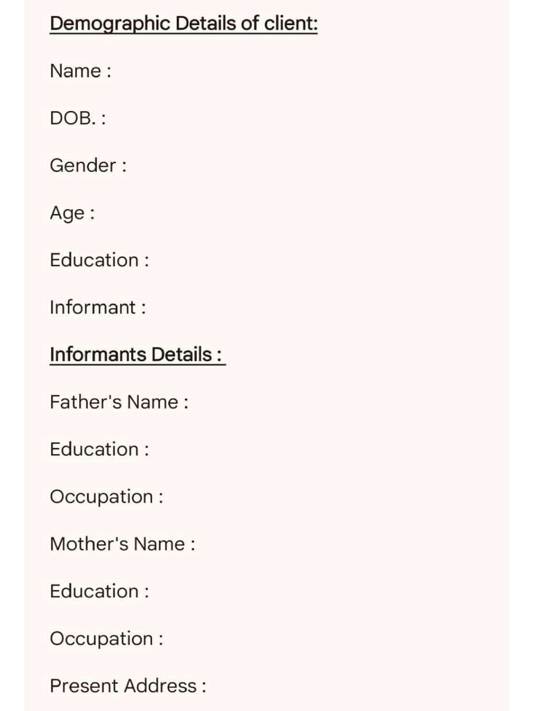 Short Case Format SAMPLE | PDF