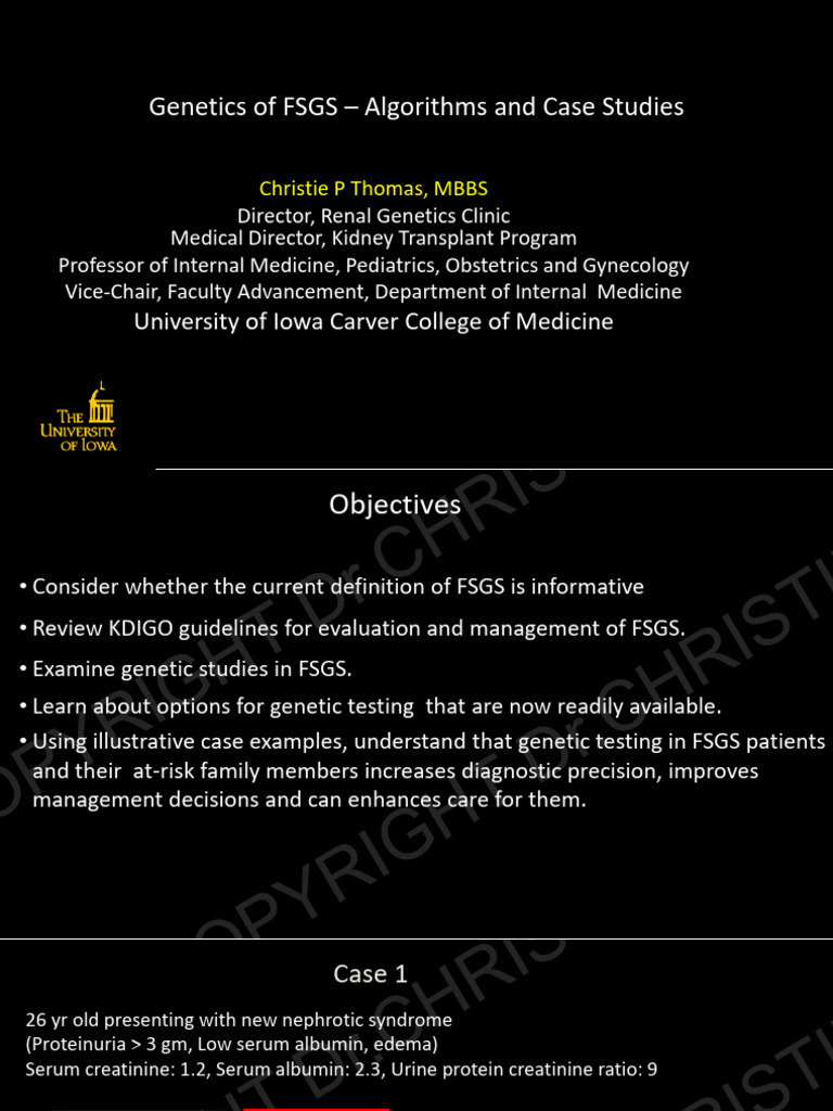 FSGS Algorithms and Case Studies Vellore Jan 2023 | PDF | Nephrology ...