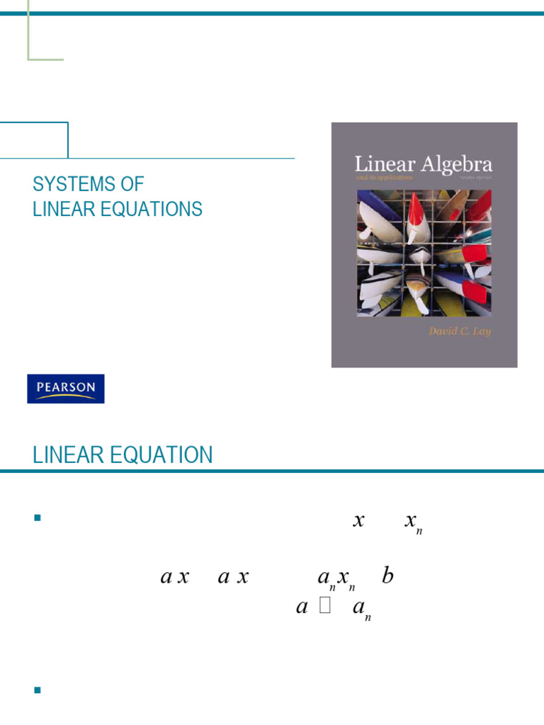Consistent vs Inconsistent Linear Systems | PDF | System Of Linear ...