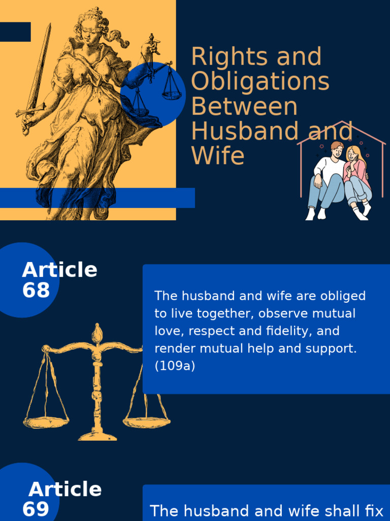 Rights and Duties of Spouses Explained | PDF | Marriage | Property
