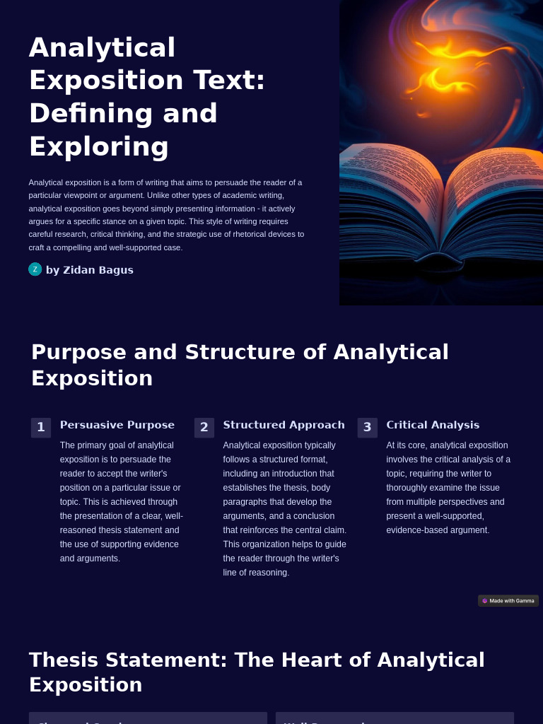 Understanding Analytical Exposition | PDF | Argument | Rhetoric