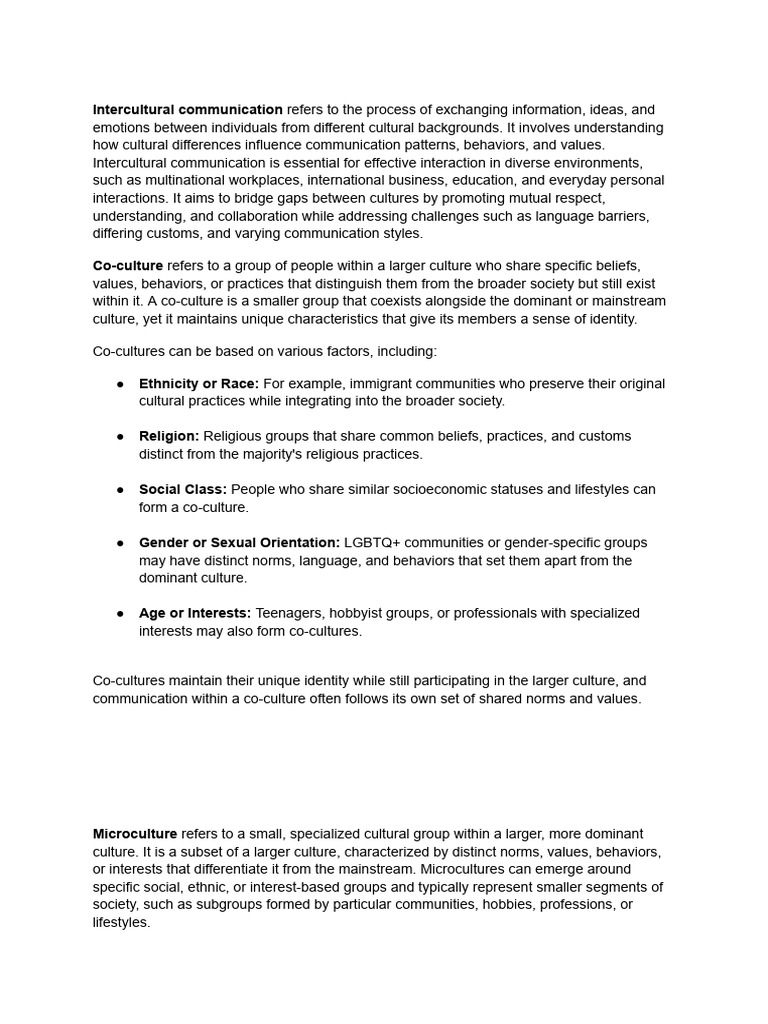 Understanding Intercultural Communication | PDF | Cross Cultural ...