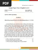 Class 4 Maths Sample Paper Set 2 | PDF | Decimal | Arithmetic