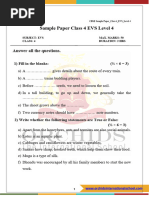 Class 3 EVS Worksheet with Answers | PDF
