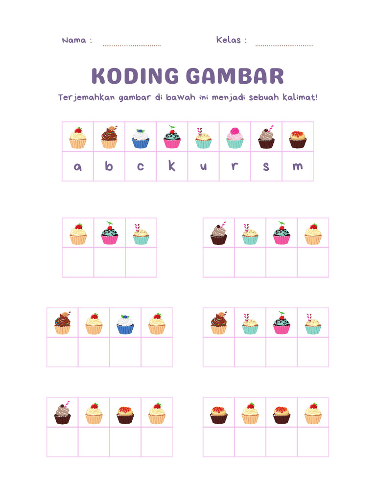Koding Gambar untuk Kelas 2 SD | PDF