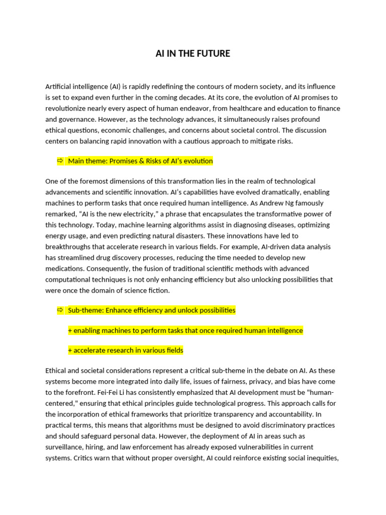 Promises and Risks of AI Evolution | PDF | Artificial Intelligence ...