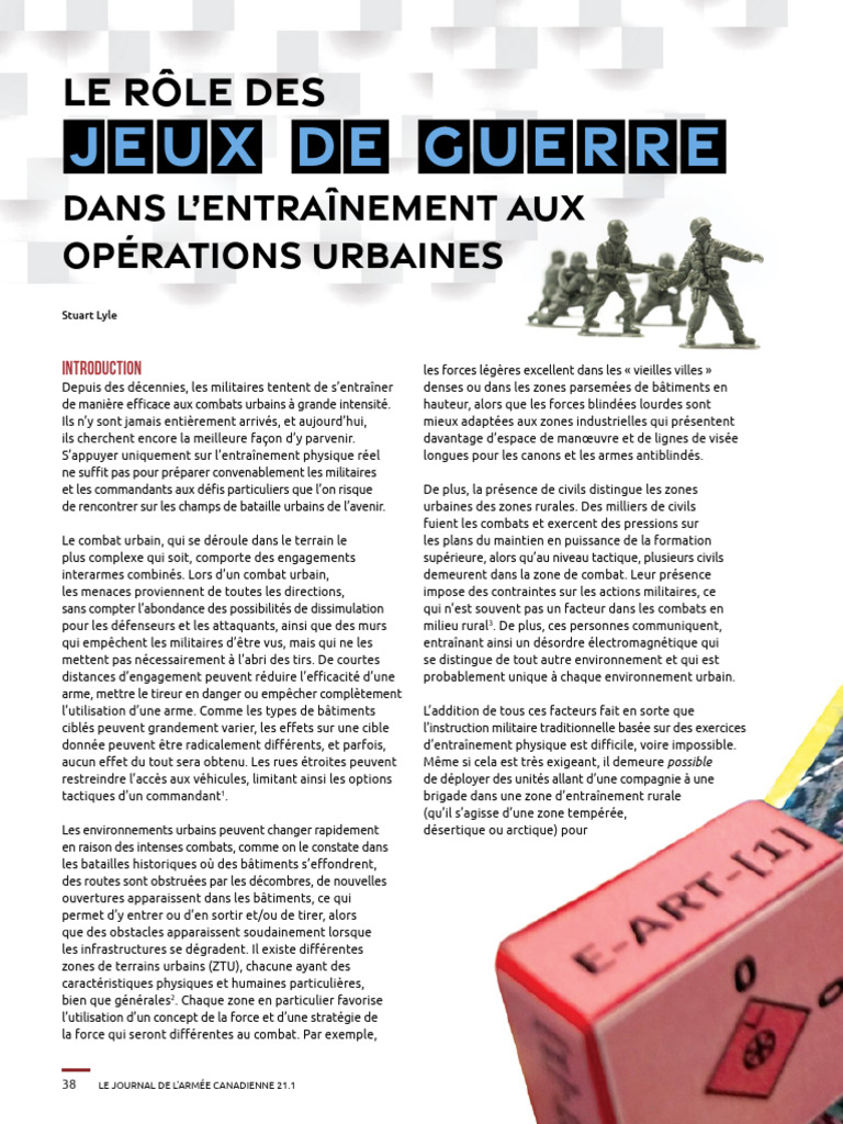 Jeux de guerre pour l'entraînement urbain | PDF | Combat urbain ...