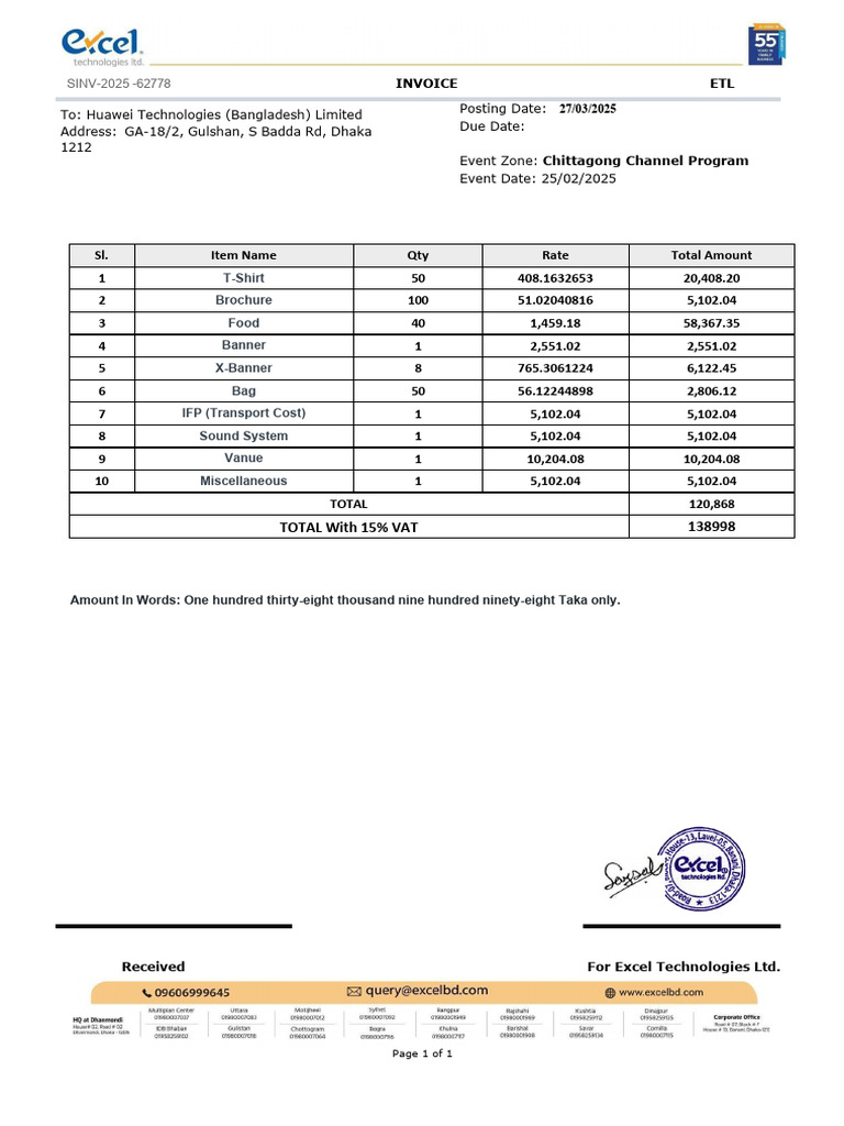 CTG Channel - Program Bill | PDF
