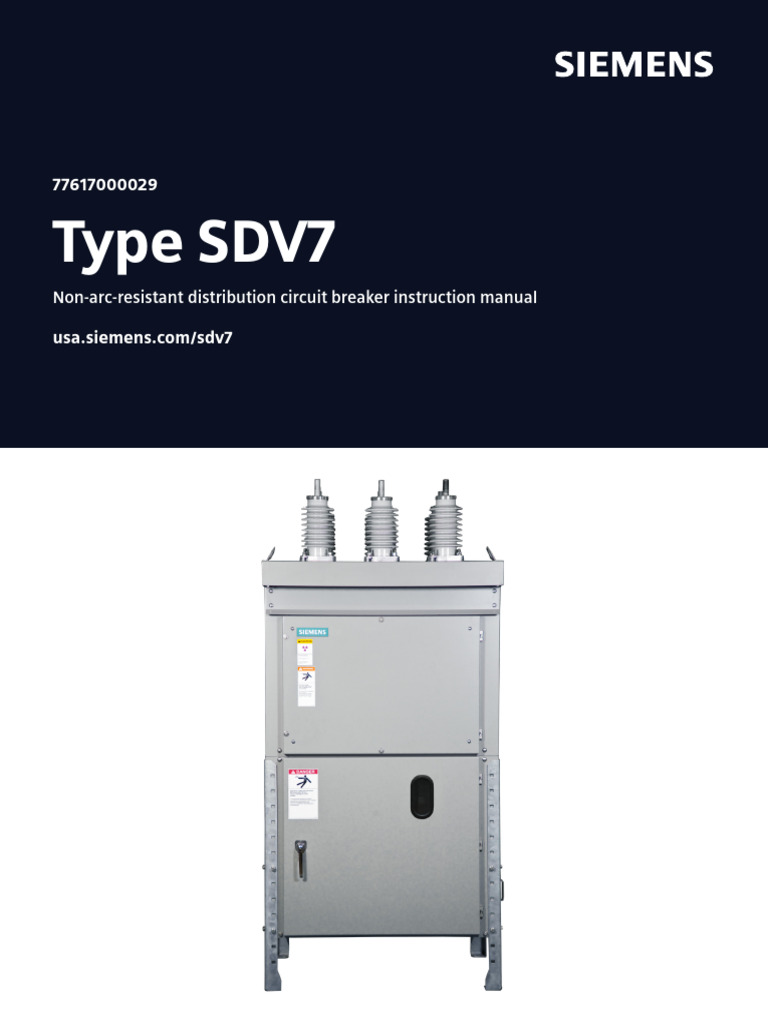 Ansi MV Ovcb Sdv7 Im en | PDF | High Voltage | Electrical Wiring