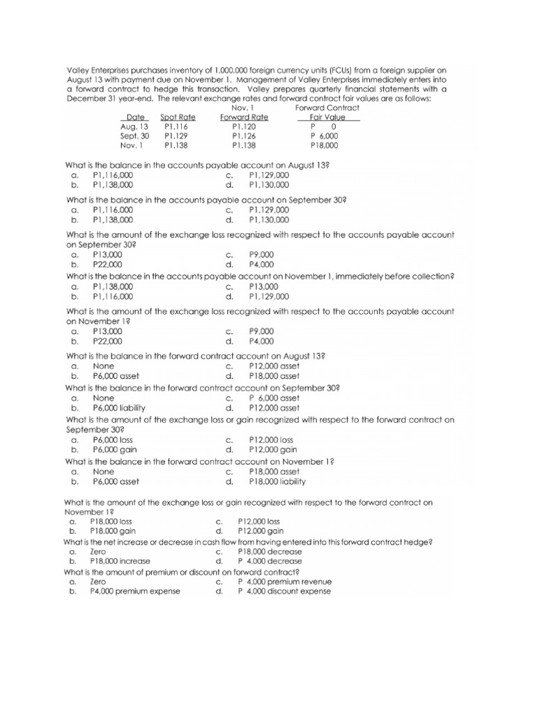 Derivatives and Hedging Problems | PDF