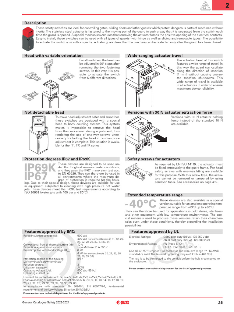 Safety Switches for Harsh Environments | PDF | Switch | Actuator