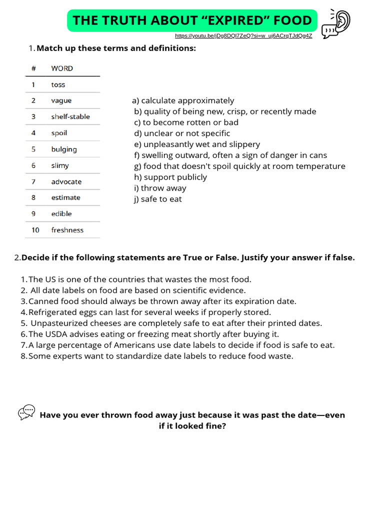 Truth About Expired Food Labels | PDF