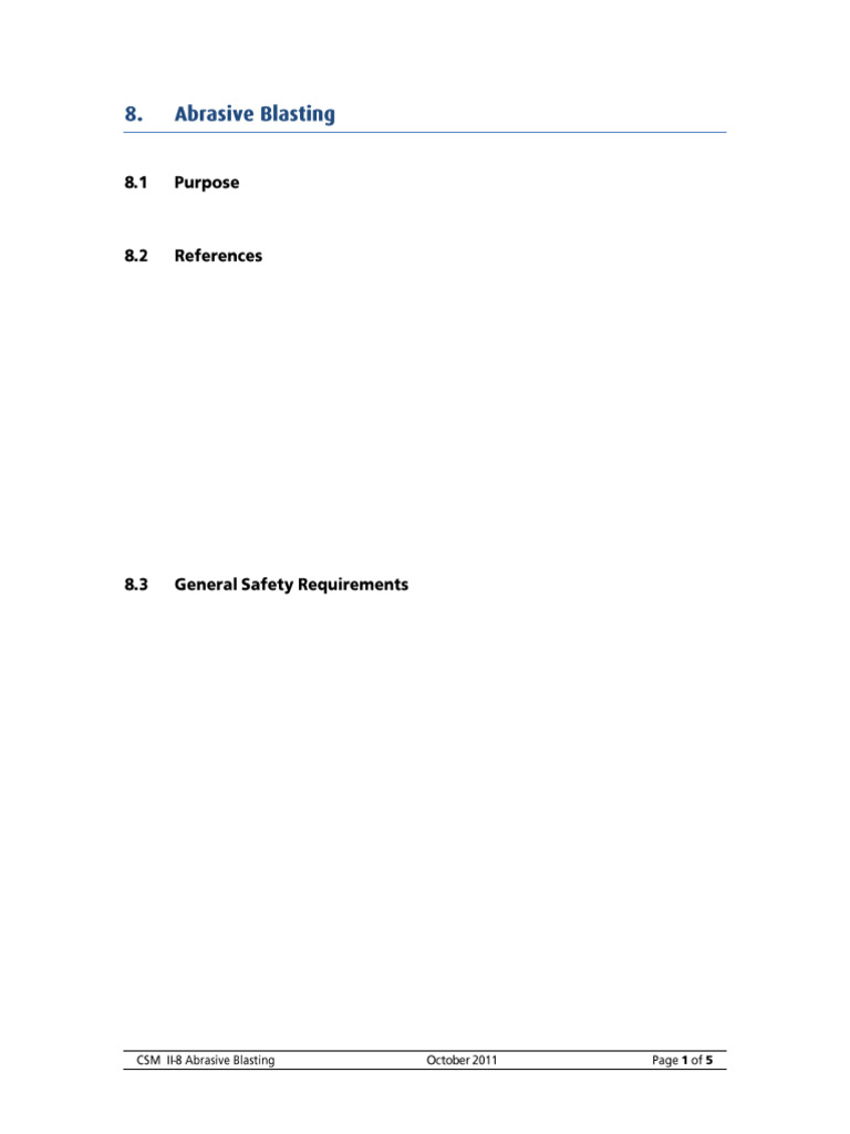 Abrasive Blasting Safety for Aramco | PDF | Personal Protective ...