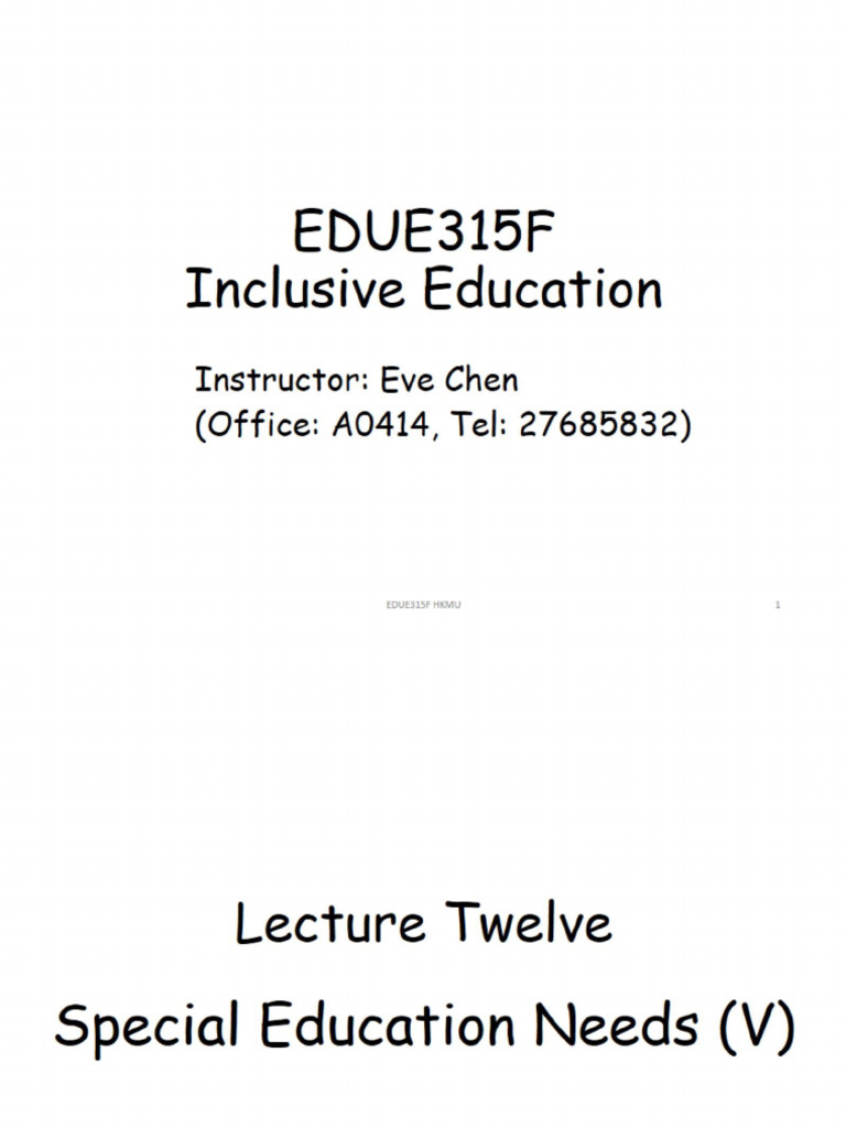 W10 Expressive and Receptive Language Deficits | PDF