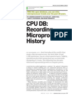 Cpu DB: Recording Microprocessor History