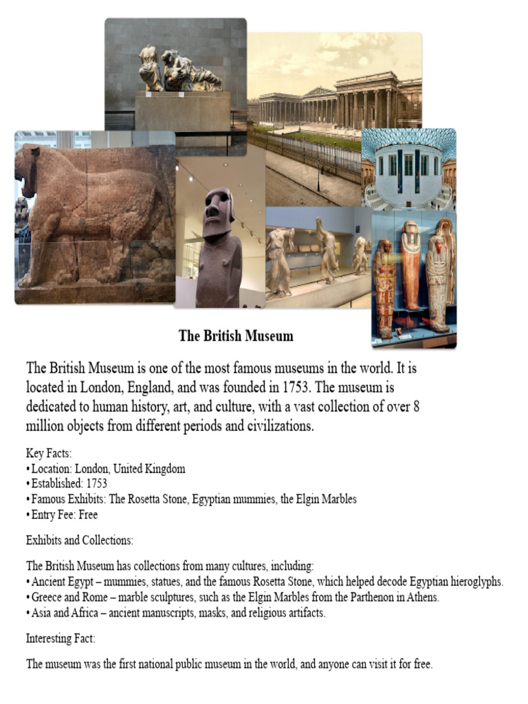 British Museum: History & Exhibits | PDF