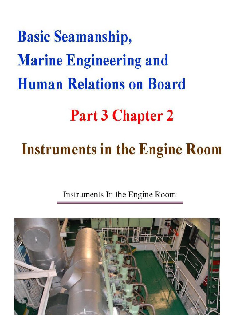 2 Instruments in The Engine Room | PDF