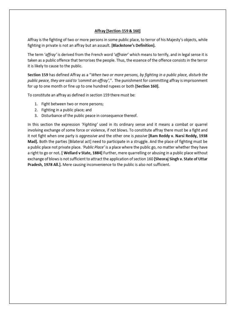 Affray | PDF